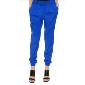 Emerson Thorpe Cobalt Blue Emilia Silk Pants